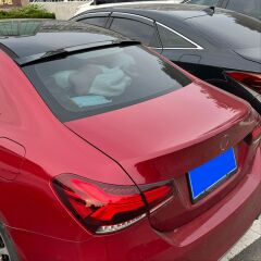 Mercedes W177 A Serisi Uyumlu Yedek Parça Cam Üstü Spoiler Piano Black