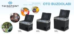 Taşınabilir 12V - 24V -  220V Araç Buzdolabı 30 Litre(220 V Adaptör Ekstradır İstenirse 1500 Tl Ekstra Ücreti Vardır.)
