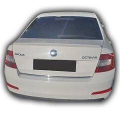 Skoda Octavia 2013-2016 Uyumlu Yedek Parça Geniş Anatomik Spoiler Boyasız