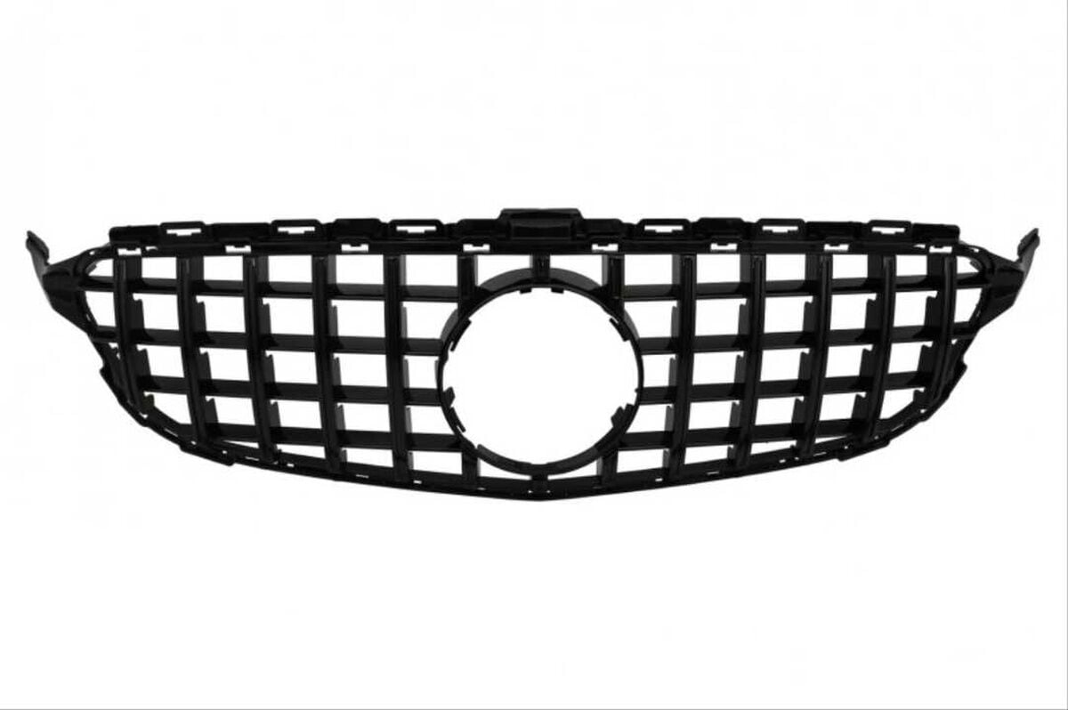 Mercedes W205 2019+ Uyumlu Yedek Parça GTR Panjur Gri-Krom