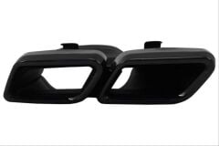 W205 C Coupe Difüzör & Egzoz Seti Piano Black (AMG Coupe) Siyah Egzoz İle