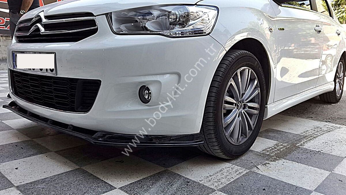 Citroen Uyumlu Yedek Parça C-Elysee Ön Lip Plastik