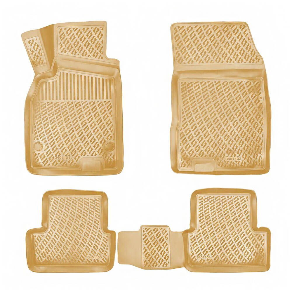 Mercedes ML Serisi W164 2006-2011 Uyumlu Yedek Parça Rizline 3D Paspas Bej Rengi