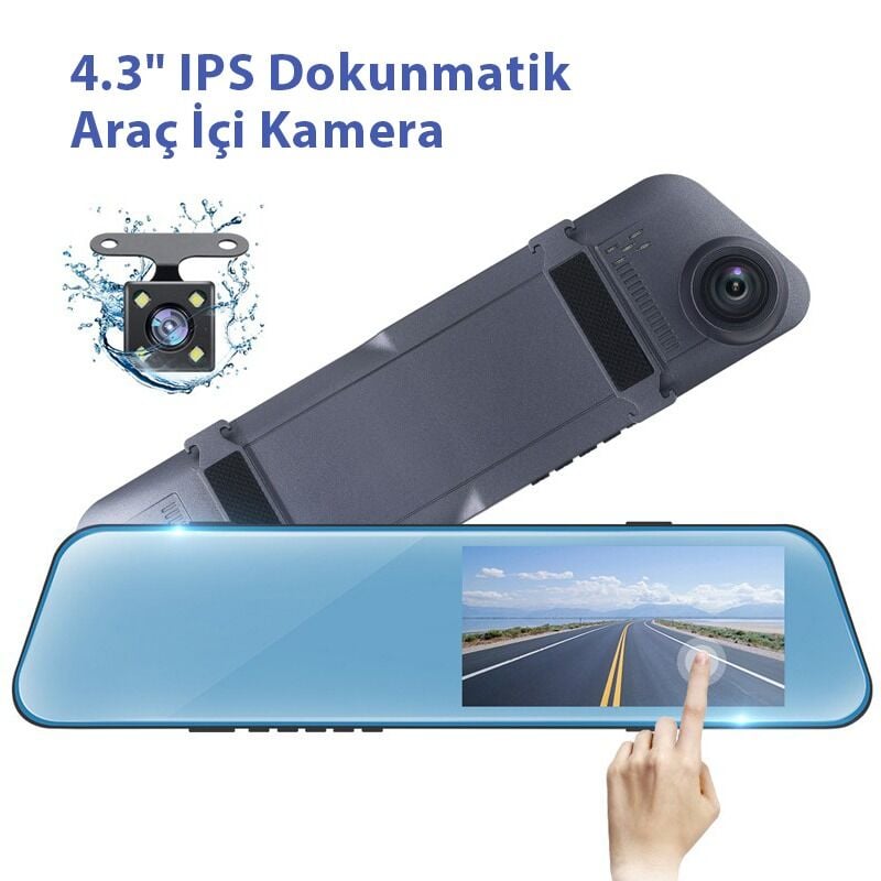 4.3'' inch IPS Araç İçi Ekranlı Ayna