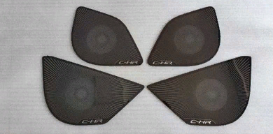 Toyota C-HR 2016-2019 Uyumlu Yedek Parça Hoparlör Kaplama Siyah