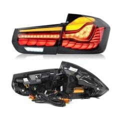 Bmw F30 Uyumlu Yedek Parça Dragon Led Stop Dinamik Animasyonlu Smoke (Şeffaf)