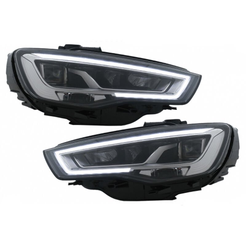 Audi A3 2013-2016 Matrix Uyumlu Yedek Parça Ledli Far Seti