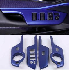 Toyota C-HR 2016-2019 Uyumlu Yedek Parça Kapı Kolçak Kaplama Mavi (elektrikli Ayna Düğmeli Model)