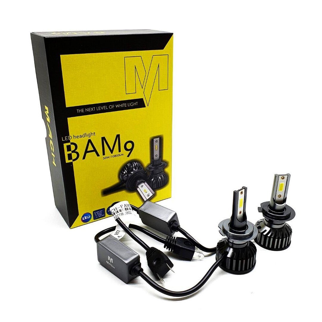 H4 BAM9 Mach Led Xenon Beyaz 12V / 50W / 10800 Lumens