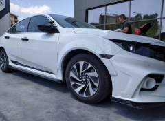 Honda Civic Fc5 2016-2020 Uyumlu Yedek Parça Ön Çamurluk Kabartma (typer)