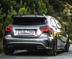 Mercedes W176 12-15 A45 Uyumlu Yedek Parça Difüzör Egzoz Seti Amg