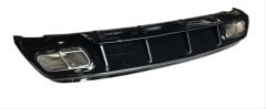 Mercedes W176 16-18 A45 Uyumlu Yedek Parça AMG Difüzör Silver Egzoz