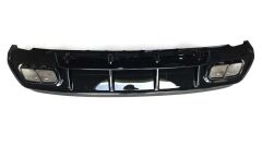 Mercedes W176 16-18 A45 Uyumlu Yedek Parça AMG Difüzör Siyah Egzoz