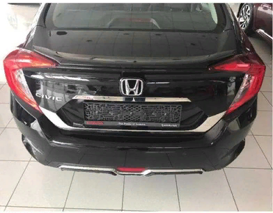Honda Civic Fc5 2016-2020 Uyumlu Yedek Parça Bagaj Kapağı Plaka Çerçevesi 2 Parça