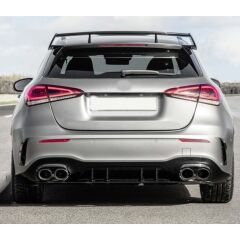 Mercedes A45 W177 HB 2019+ Uyumlu Yedek Parça Difüzör & Silver Egzoz Seti
