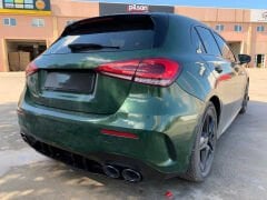 Mercedes A45 W177 HB 2019+ Uyumlu Yedek Parça Difüzör & Siyah Egzoz Seti