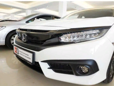 Honda Civic Fc5 2016-2020 Uyumlu Yedek Parça Ön Panjur Kaplama Karbon
