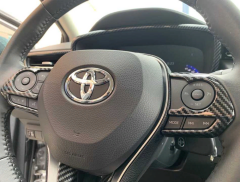 Toyota Corolla 2019+ Uyumlu Yedek Parça Direksiyon Kaplama Karbon