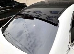 Mercedes W205 2015-2021 Uyumlu Yedek Parça Cam Üstü Spoiler Parlak Siyah
