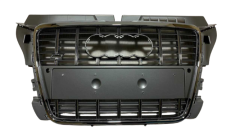 Audi A3 S3 2008-2012  Uyumlu Yedek Parça Panjur Gri Krom Çerçeve