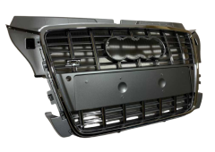 Audi A3 S3 2008-2012  Uyumlu Yedek Parça Panjur Gri Krom Çerçeve