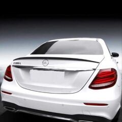 Mercedes W213 2016-2019 E Serisi Uyumlu Yedek Parça Taiwan Stil İnce Spoiler Parlak Siyah