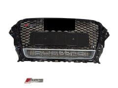 Audi A3 RS3 2013-2016  Uyumlu Yedek Parça Panjur Siyah Quatro