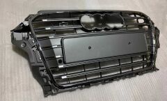 Audi A3 S3 2013-2016 Uyumlu Yedek Parça Panjur Gri Krom