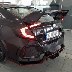 Honda Civic Fc5 Uyumlu Yedek Parça 2016-2020 Type-R Arka Tampon