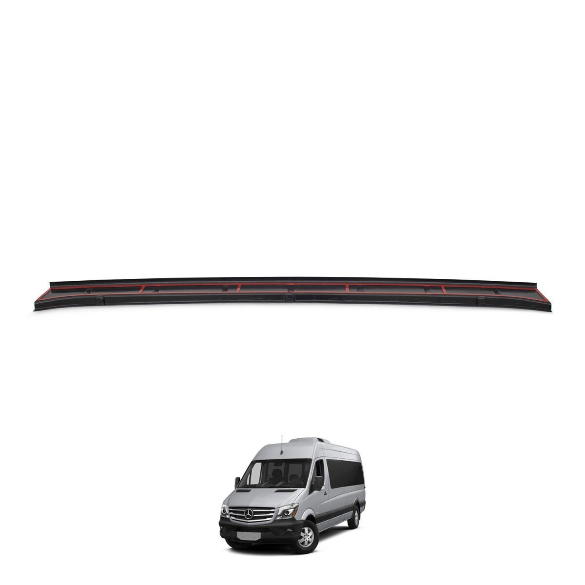 Mercedes Sprinter W906 Uyumlu Yedek Parça Arka Tampon Eşiği Parlak Siyah 2014 - 2017