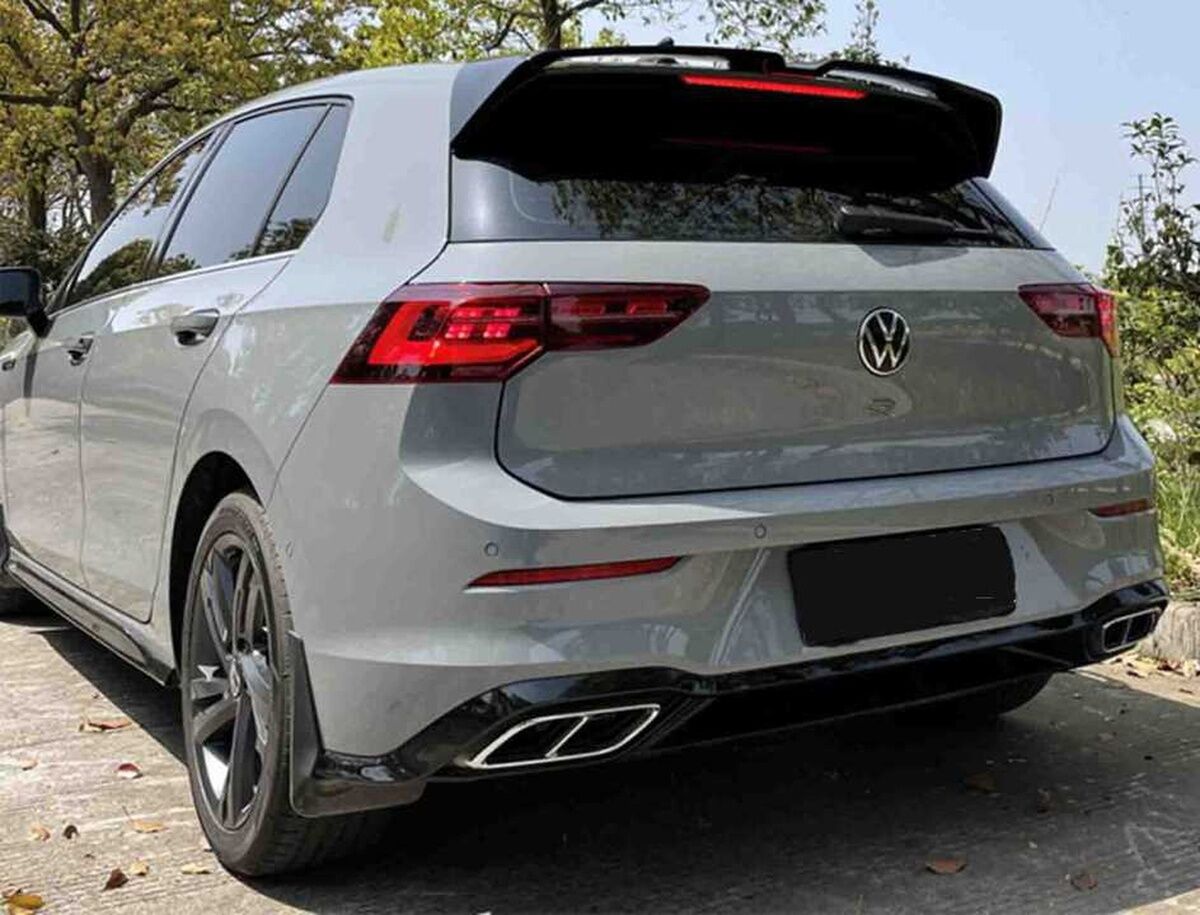 Volkswagen Golf 8 Uyumlu Yedek Parça Oettinger Spoiler Parlak Siyah