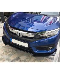 Honda Civic Fc5 Uyumlu Yedek Parça 2016-2020 Ön Lip 3 Parça