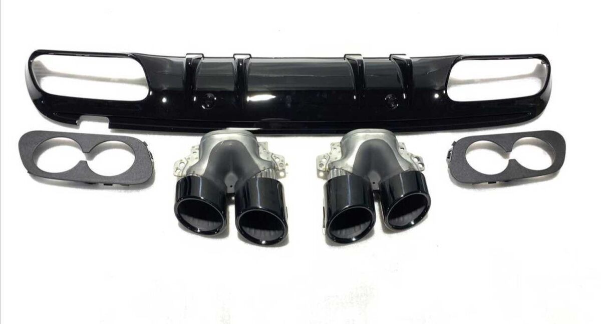 Mercedes W205 C43 AMG Sedan Uyumlu Yedek Parça Difüzör Egzoz Seti