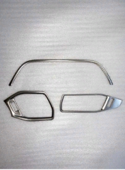 Ford Focus  Uyumlu Yedek Parça  2019+ Menfez Kaplama 3 Parça Sılver(paslanmaz Çelık)