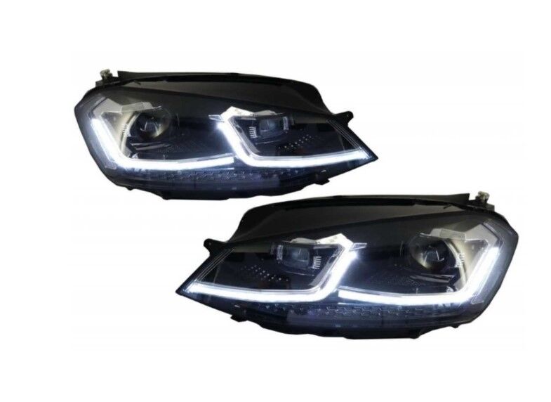 Volkswagen Golf 7.5 İçin Uyumlu Yedek Parça  J Far Silver Full Led