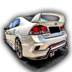 Honda Civic Fd6 Uyumlu Yedek Parça 2006 - 2012 Type-R X Arka Tampon Plastik Boyasız