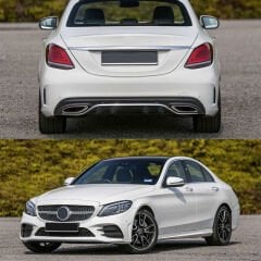 Mercedes W205 C Serisi Uyumlu Yedek Parça Makyajlı Amg Body Kıt (Oem Amg Dönüşüm)