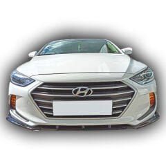 Hyundai Elantra 2016 - 18 Custom Ön Lip (3 Parça) Plastik Boyasız