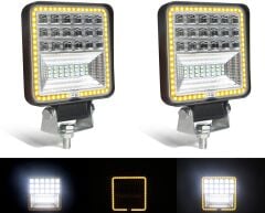 126W CRE Power Led Beyaz Angelli Kare Sis Lambası 42 Ledli