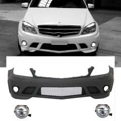 Mercedes W204 2007-2011 C63 Uyumlu Yedek Parça Ön Tampon (Makyajsız)