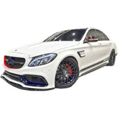 Mercedes W205 C Serisi Sedan/Coupe Amg 2014 - 2021 Uyumlu Yedek Parça Ön Çamurluk Kaşları (2 parça) Plastik Boyasız
