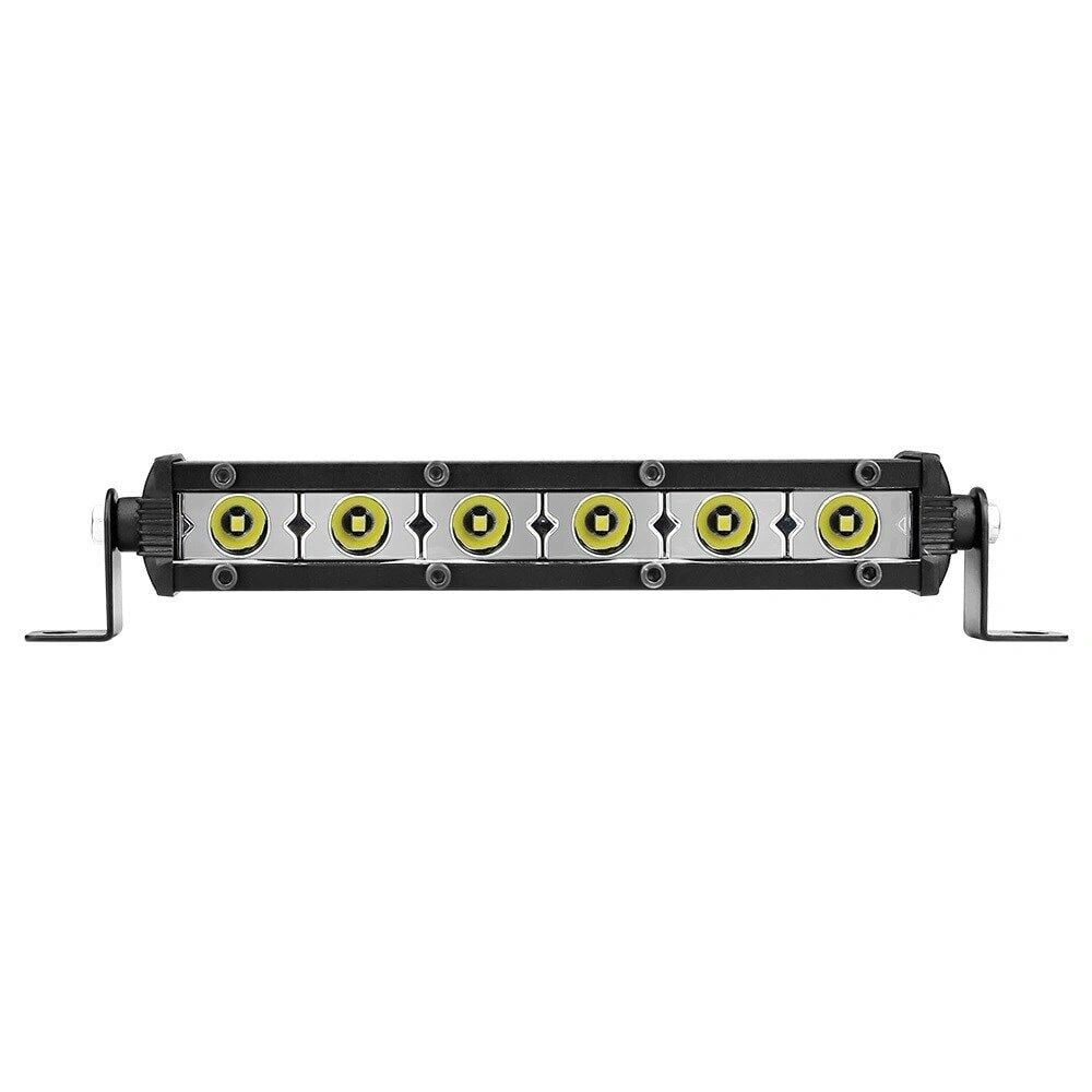 18W 17cm Düz Tek Sıra Üniversal Delici Sis Lambası Led Bar