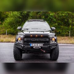 Ford Ranger Uyumlu Yedek Parça Off Road Moonvisor T6-T7 Uyumlu Mat Siyah