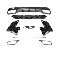 Mercedes W212 E63 Uyumlu Yedek Parça Amg Makyajlı Kasa Difüzör Egzoz Seti