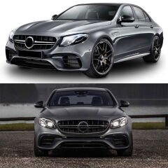 Mercedes W213 2016+ E63 Uyumlu Yedek Parça Ön Tampon & Panjur Seti