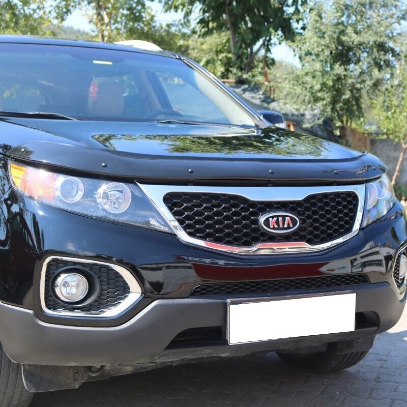 Kia Sorento 2010 - 2014 Uyumlu Yedek Parça 4mm ABS Ön Kaput Koruma Rüzgarlığı