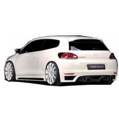 Volkswagen Scirocco 2009 - 2014 Uyumlu Yedek Parça Rieger Difüzör Plastik Boyasız