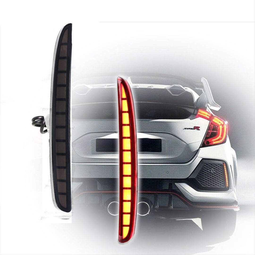 Honda Civic Fc5 Uyumlu Yedek Parça Type-R Arka Tampon Led