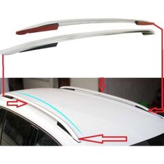 Volkswagen Tiguan 2016+ Uyumlu Yedek Parça OEM Tavan Çıtası / Gümüş