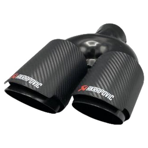 Akrapovic Karbon Egzoz Ucu Açılı Çift Çıkış Sol 76mm